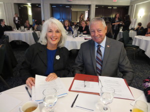 Alzheimer Society of Ontario CEO Gale Carey with the Honourable Mario Sergio, Minister Responsible for Seniors