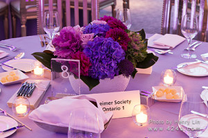 One of the beautiful table settings.